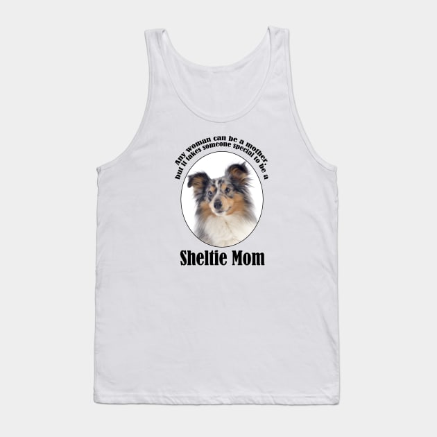 Blue Merle Sheltie Mom Tank Top by You Had Me At Woof